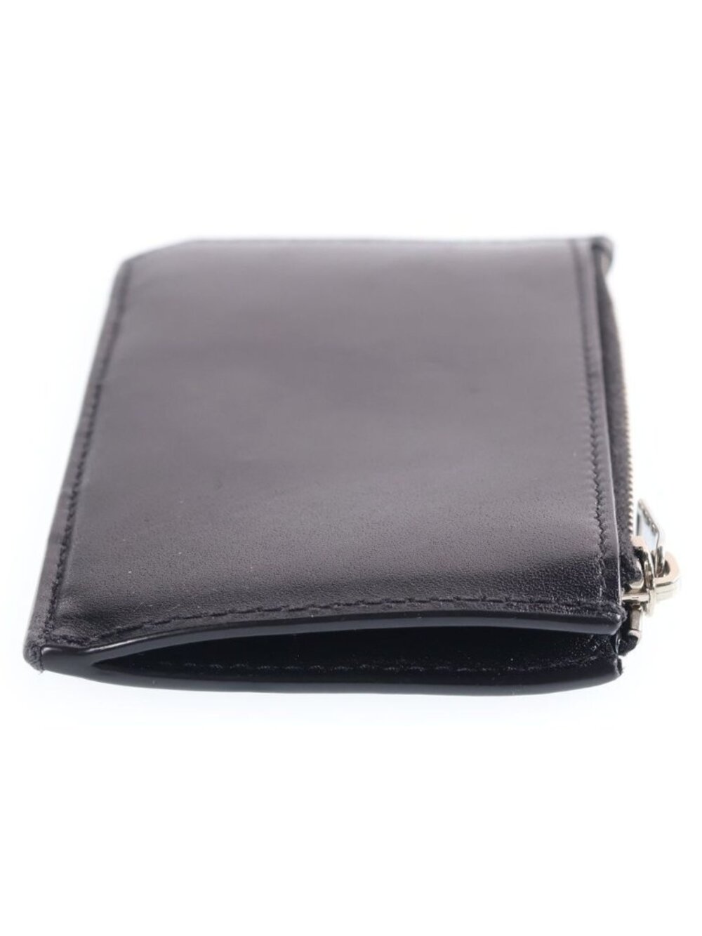 Saint Laurent Paris Round Zip Card Case Black - Picture 3 of 6
